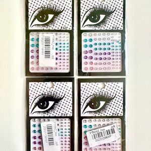 Colorful Eye Face Gem Set of 4